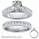 Bridal rings set, 2 carats Princess side diamonds