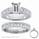 Bridal rings set, 2 carats Princess side diamonds