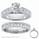 Bridal rings set, 2 carats Princess side diamonds