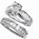 Bridal set, 2 carats baguette diamonds