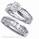 Bridal set, 2 carats baguette diamonds