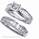 Bridal set, 2 carats baguette diamonds