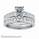 Bridal set, Princess accent diamonds 1.05 Cts