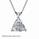 Triangle Diamonds, solitaire pendant-Settings.