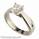 Criss Cross  solitaire engagement ring