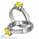 Criss Cross  solitaire engagement ring