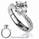Diamond Shoulders Engagement Ring