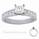 Engagement ring settings, 1 carat side Princess
