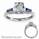 Accent Baguette Sapphires engagement ring settings