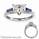 Accent Baguette Sapphires engagement ring settings
