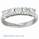 1 carat five round diamonds anniversary ring