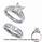 1.52 Carats, Oval, Engagement and Wedding Diamond Rings Set