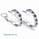 3.10 carats Princess diamonds and Blue sapphires hoop earring studs
