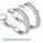 3 Carat Princess channel hoop earrings