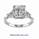 Engagement ring with side diamond Triangles