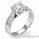 1.51 Carats, Round, Semi set with side stones