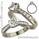 Crisscross engagement ring with diamonds