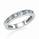 Wedding or anniversary Princess diamonds and Aquamarines ring