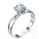 0.14 Carats, Round, Engagement ring, solitaire diamond