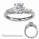 1.74 Carats, Round, Engagement ring with side stones settings