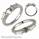 Two sides Tapered Baguettes 0.34carats,  Wedding band