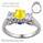 Designers 3 stone diamond ring for smaller rounds