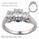 Designers 3 stone diamond ring for smaller rounds