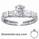 Engagement ring, with Baguette and round diamonds