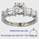 Engagement ring, with Baguette and round diamonds