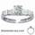 Engagement ring, with Baguette and round diamonds