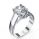 CrissCross, solitaire engagement ring