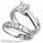 Criss Cross Bridal rings set, with side diamonds