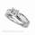 Engagement ring settings, side Baguettes 0.95 carat