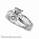 Engagement ring settings, side Baguettes 0.95 carat
