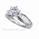 Engagement ring settings, side Baguettes 0.95 carat