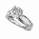1.26 Carats, Marquise, Engagement ring with side stones settings