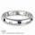 Six Diamonds Six Blue Sapphires wedding band-3.7mm width