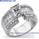 Engagement ring with 1.25 carat side diamonds