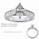 Sides 0.50 carats round diamonds, engagement ring