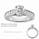 Sides 0.50 carats round diamonds, engagement ring
