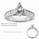 Sides 0.50 carats round diamonds, engagement ring