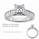 Sides 0.50 carats round diamonds, engagement ring
