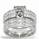 Bridal rings set, 2 carat princess sides