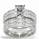 Bridal rings set, 2 carat princess sides