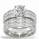 Bridal rings set, 2 carat princess sides