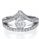 1.08 Carats, Pear, Engagement ring with side stones settings, finished
