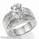 Wide engagement ring settings, with Princess