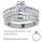 Bridal ring sets settings with round side diamonds
