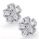 Flower diamond earrings, 0.55 carats