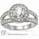 Engagement ring settings, split band with diamonds